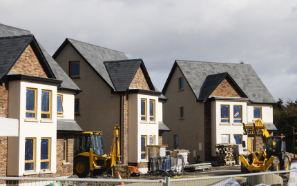 New houses under construction