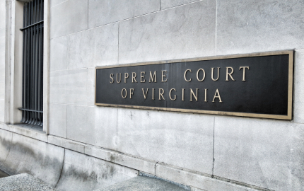 Supreme Court of Virginia Building Sign